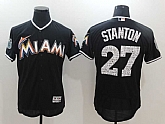 Miami Marlins #27 Giancarlo Stanton Black 2017 Spring Training Flexbase Collection Stitched Jersey,baseball caps,new era cap wholesale,wholesale hats